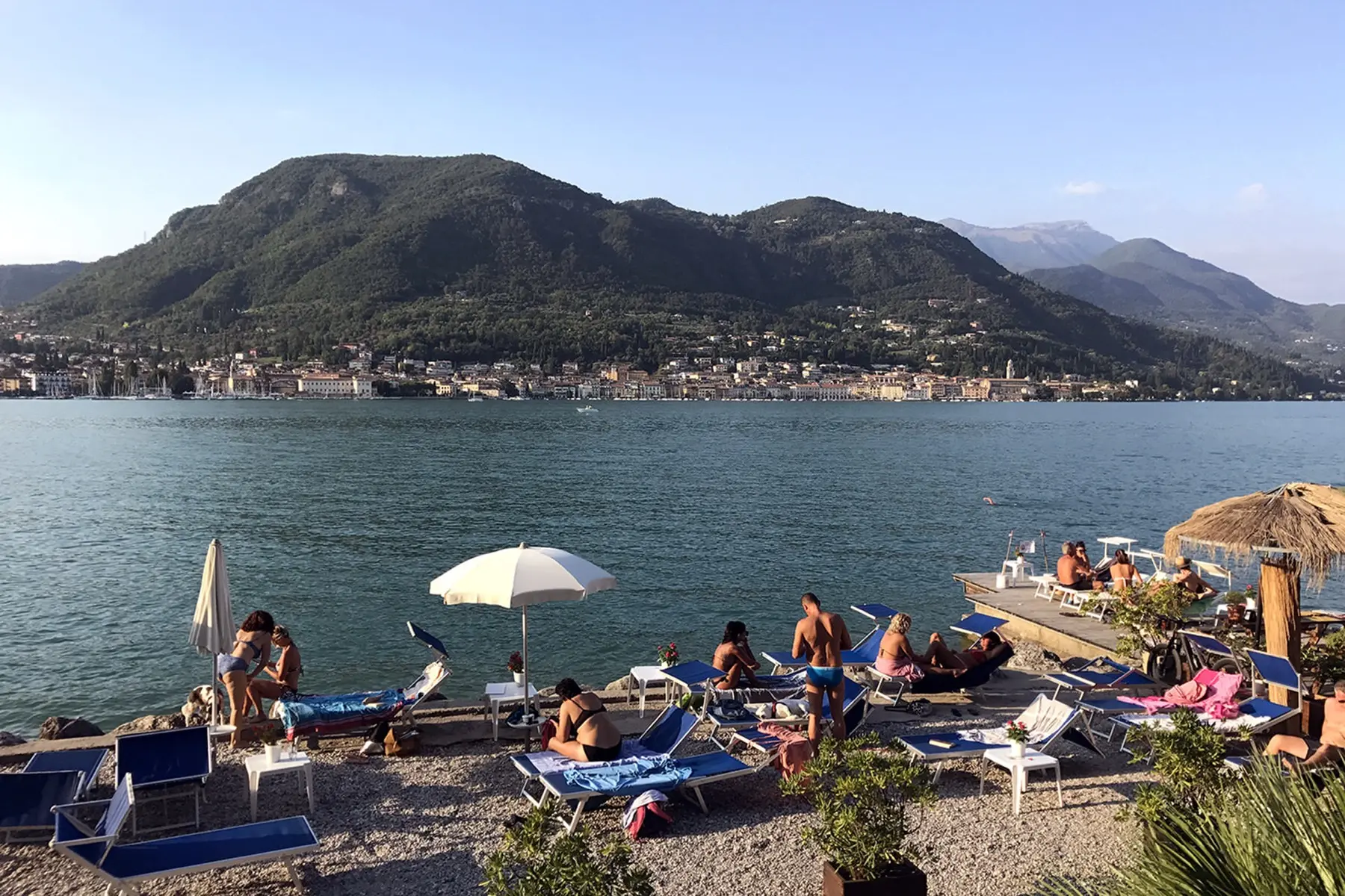A beach on Lake Garda